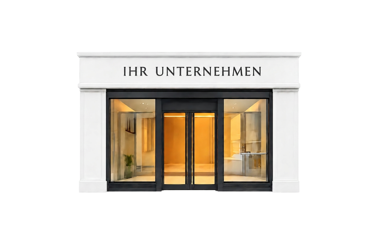 Ihr Unternehmen – Storefront im Sternschild-Stil
